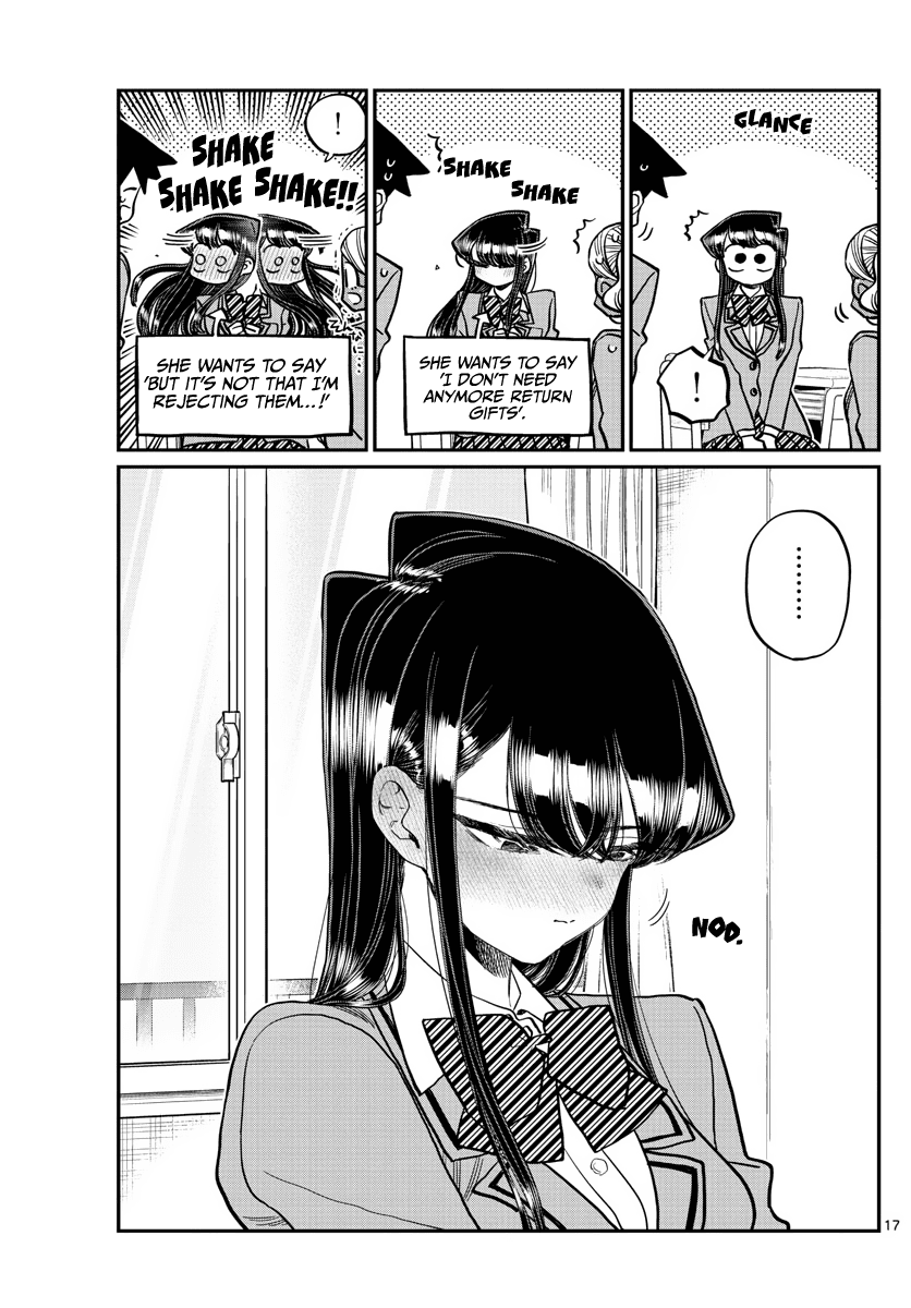 Komi-san wa Komyushou Desu Chapter 316 page 17 - Chapter 316: Everyone's White Day