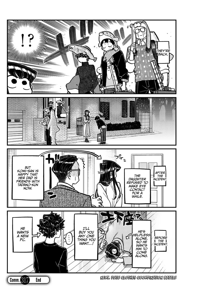 Komi-san wa Komyushou Desu Chapter 317 page 18 - Chapter 317: Date (with Dad)