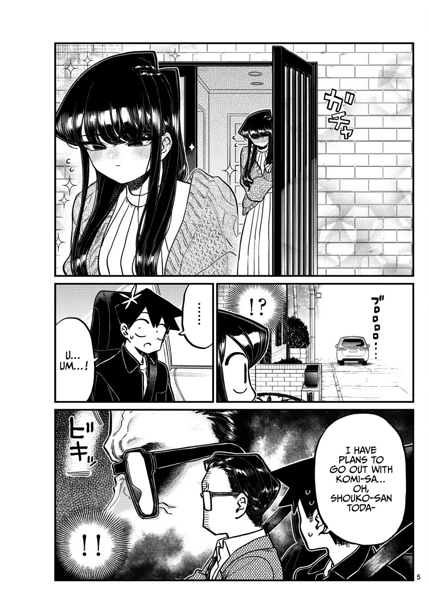 Komi-san wa Komyushou Desu Chapter 317 page 5 - Chapter 317: Date (with Dad)
