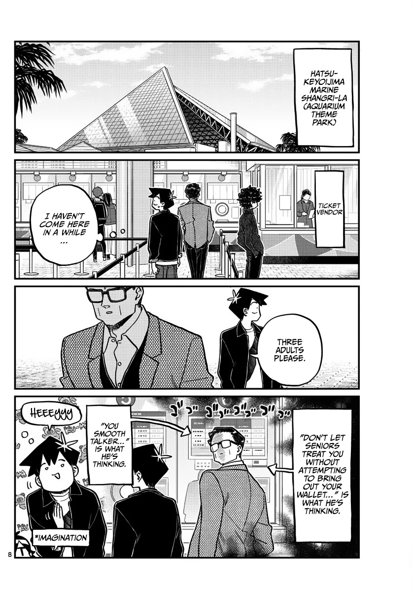 Komi-san wa Komyushou Desu Chapter 317 page 8 - Chapter 317: Date (with Dad)