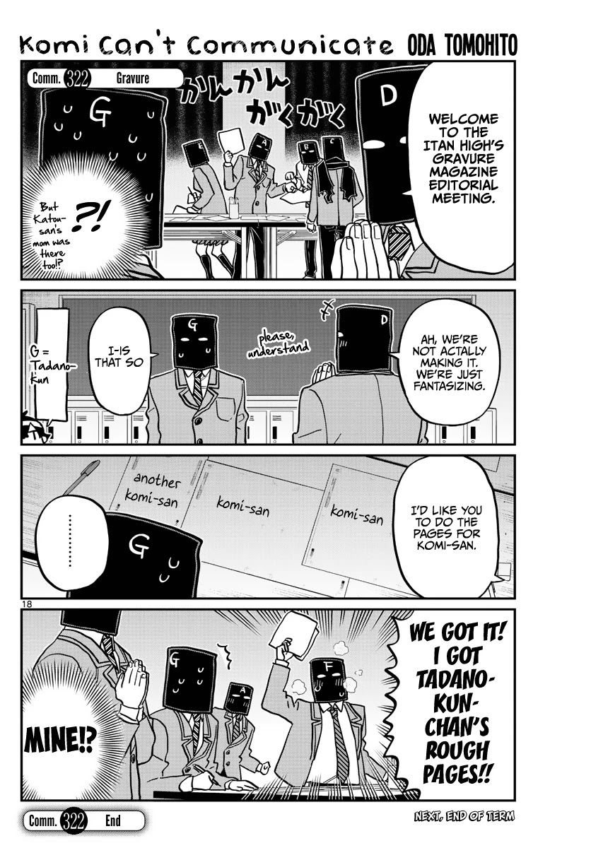 Komi-san wa Komyushou Desu Chapter 322 page 16 - Chapter 322: Gravure