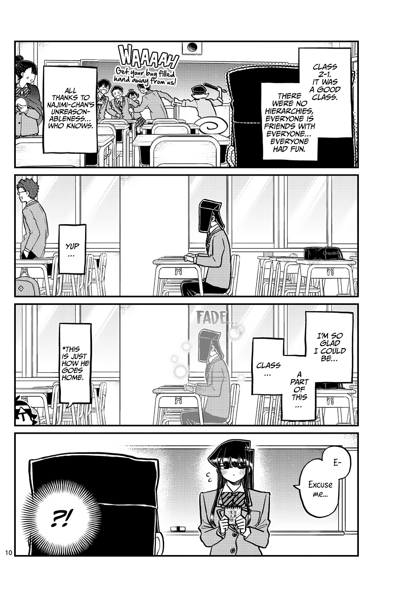Komi-san wa Komyushou Desu Chapter 323 page 10 - Chapter 323: Second Year Graduation Ceremony