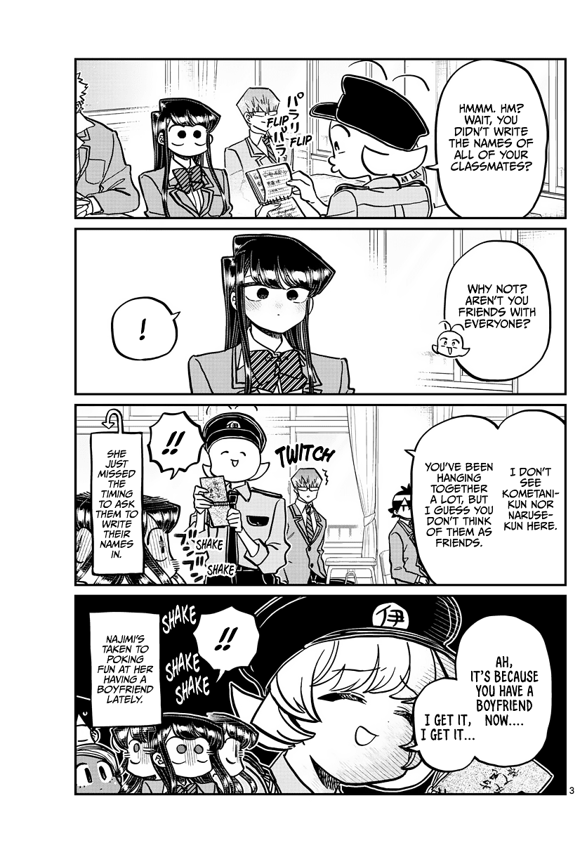 Komi-san wa Komyushou Desu Chapter 323 page 3 - Chapter 323: Second Year Graduation Ceremony