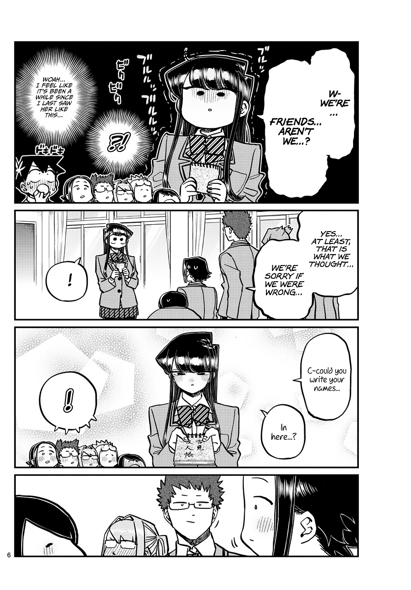 Komi-san wa Komyushou Desu Chapter 323 page 6 - Chapter 323: Second Year Graduation Ceremony