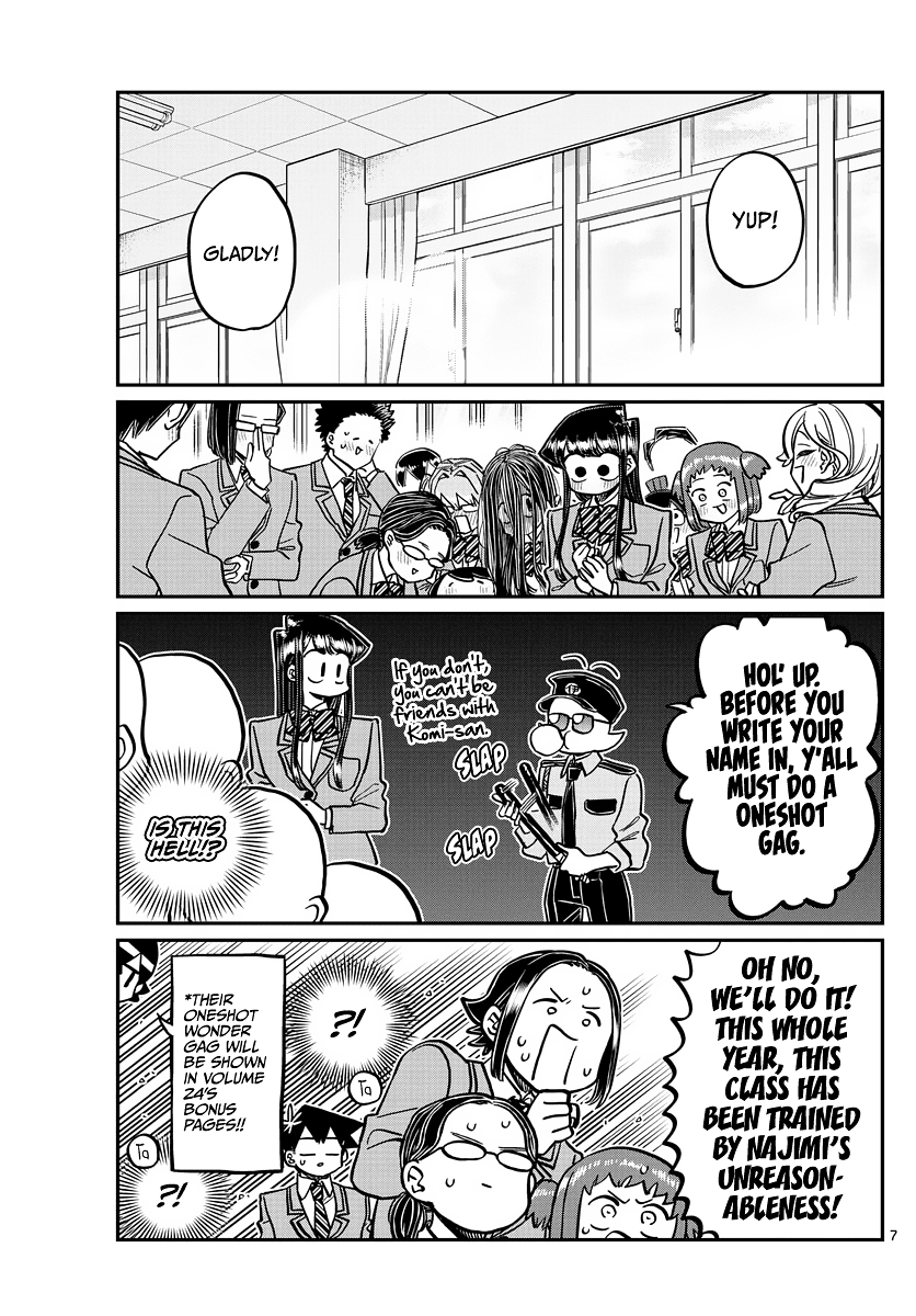 Komi-san wa Komyushou Desu Chapter 323 page 7 - Chapter 323: Second Year Graduation Ceremony