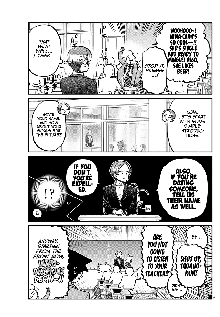 Komi-san wa Komyushou Desu Chapter 325 page 5 - Chapter 325: Classmates...
