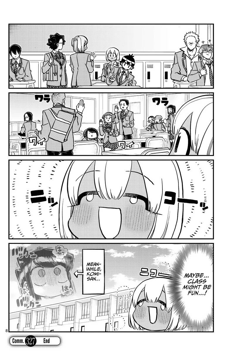 Komi-san wa Komyushou Desu Chapter 327 page 8 - Chapter 327: Rumiko-chan, the third year student.