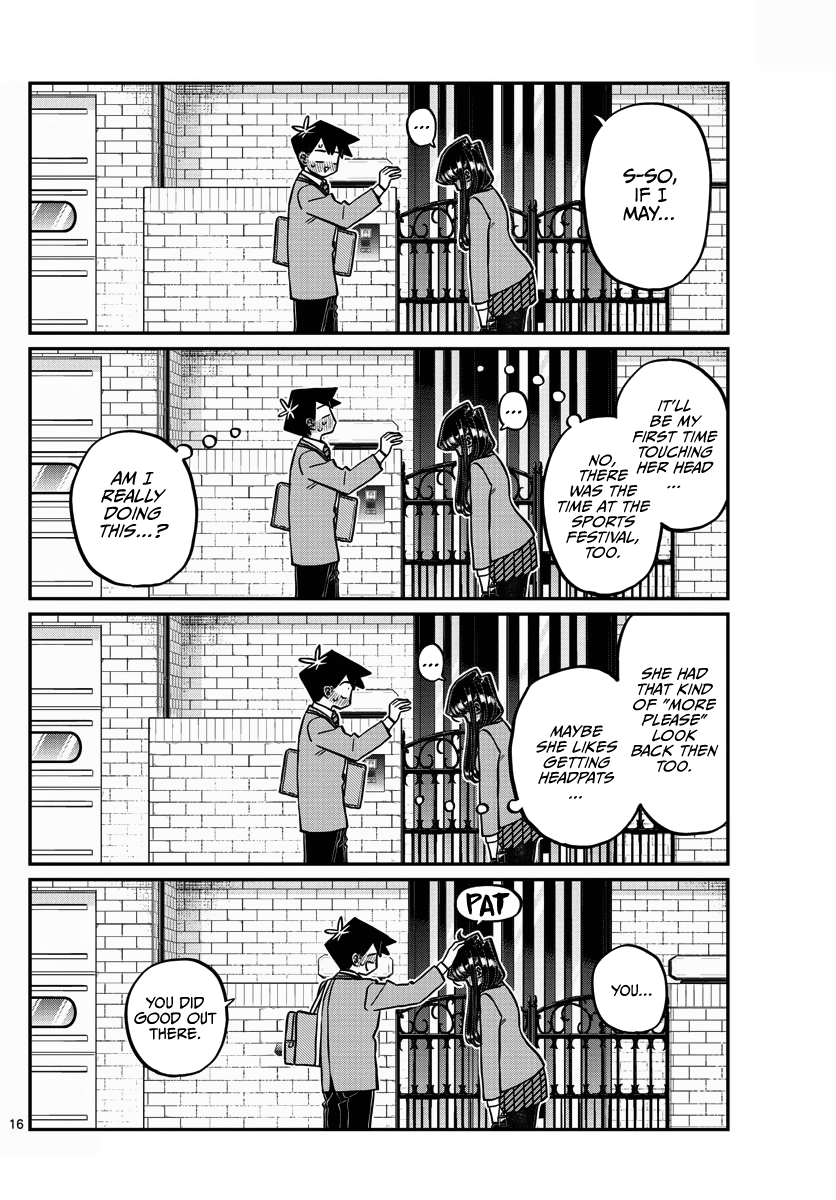 Komi-san wa Komyushou Desu Chapter 329 page 16 - Chapter 329: I Did Good. Yup