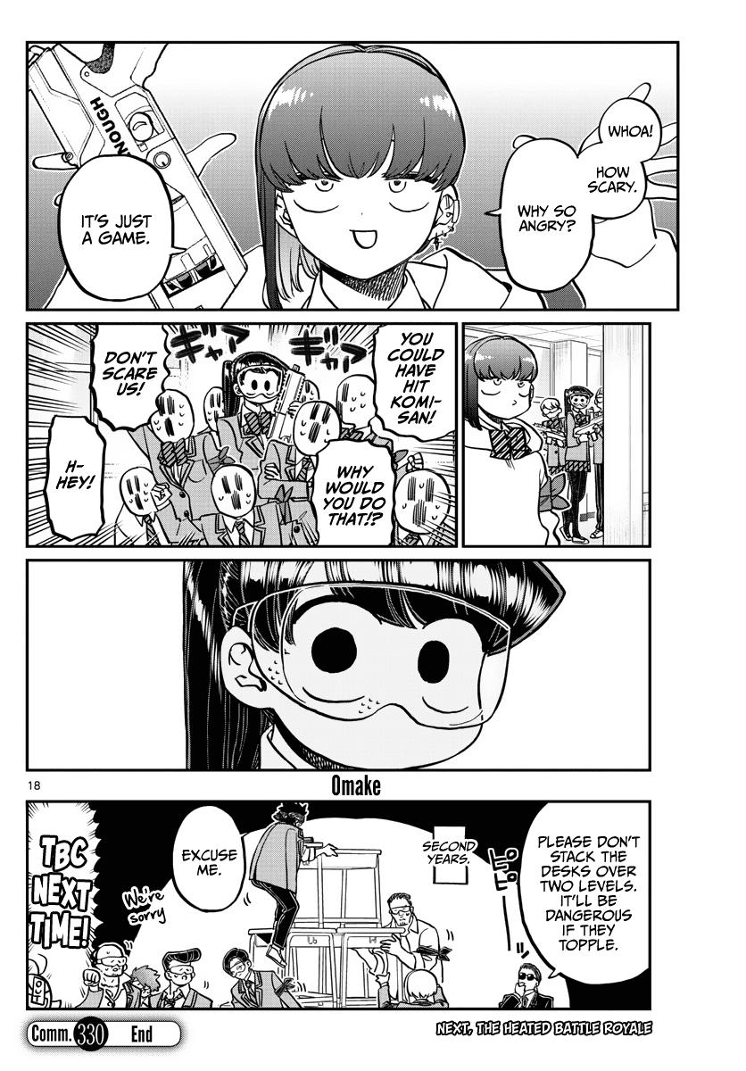 Komi-san wa Komyushou Desu Chapter 330 page 18 - Chapter 330: Battle Royale