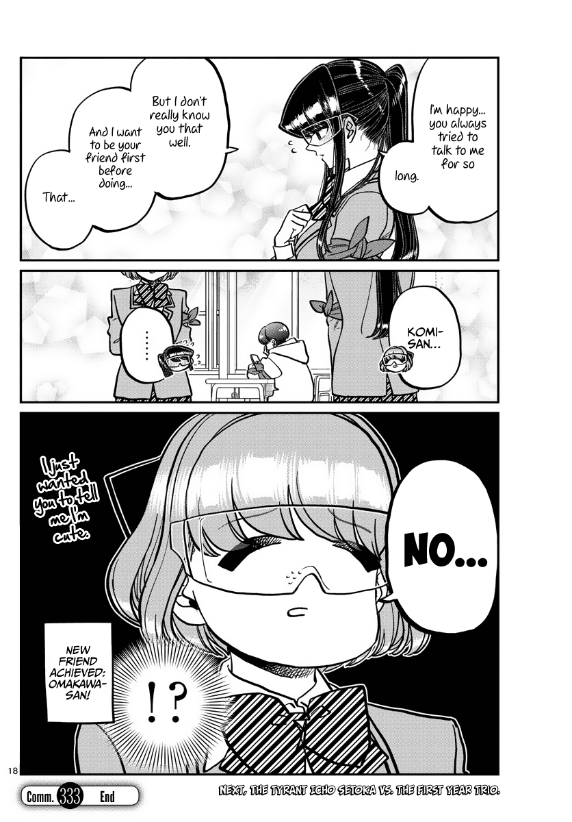 Komi-san wa Komyushou Desu Chapter 333 page 18 - Chapter 333: Battle Royale, Various topics