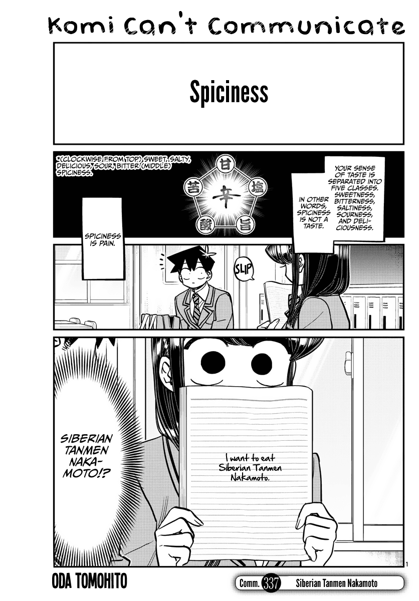 Komi-san wa Komyushou Desu Chapter 337 page 1 - Chapter 337: Siberian Tanmen Nakamoto
