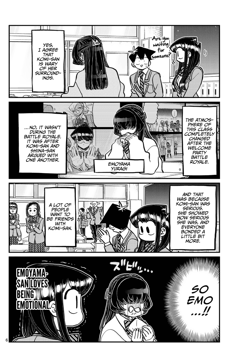 Komi-san wa Komyushou Desu Chapter 341 page 6 - Chapter 341: After Recreation