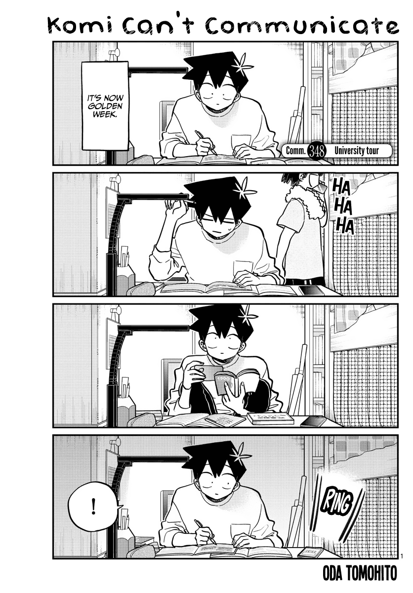 Komi-san wa Komyushou Desu Chapter 348 page 1 - Chapter 348: University Tour