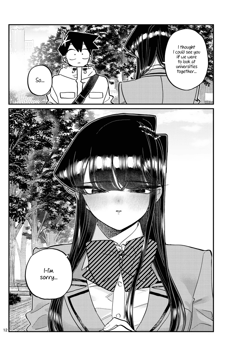 Komi-san wa Komyushou Desu Chapter 348 page 12 - Chapter 348: University Tour