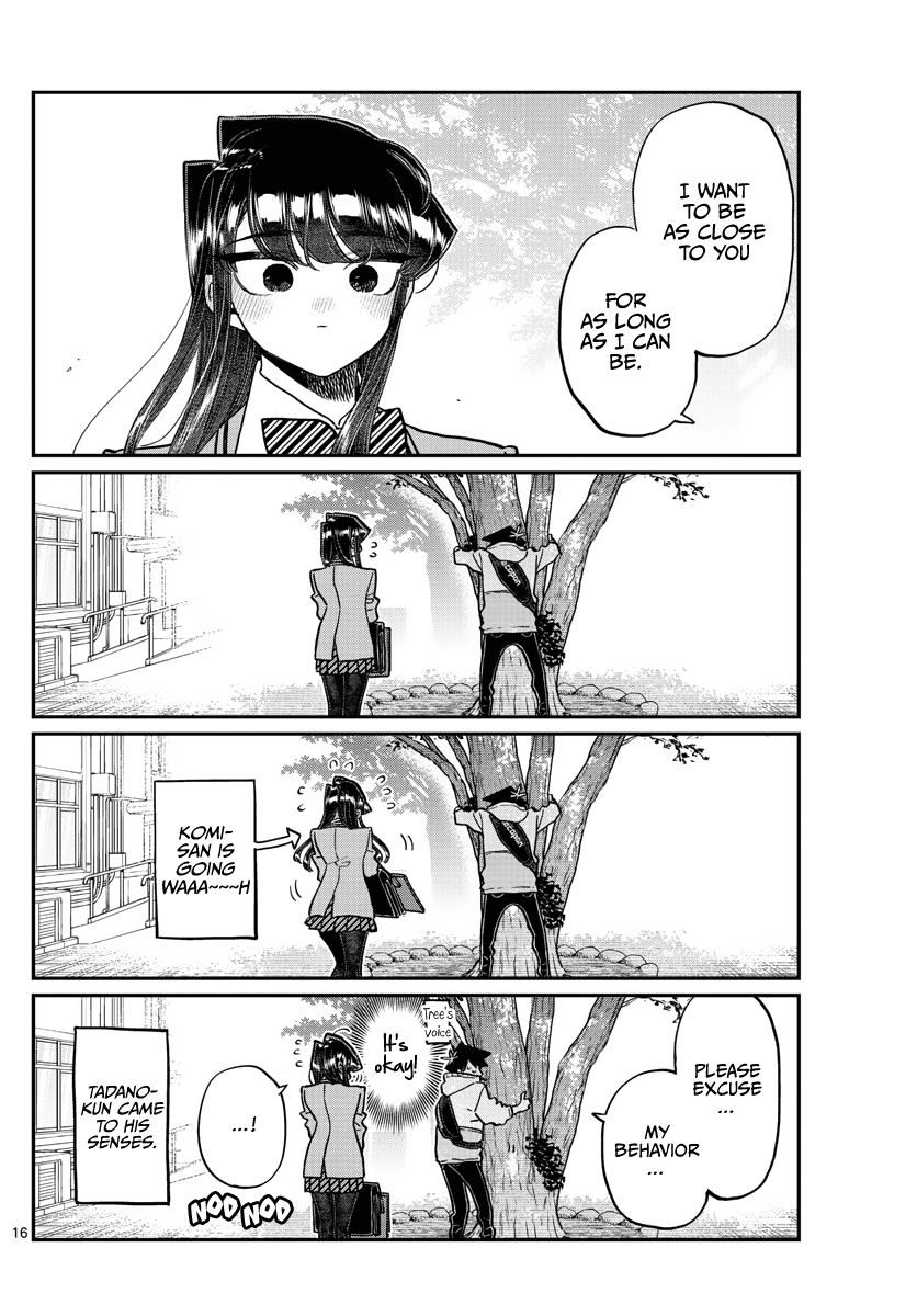 Komi-san wa Komyushou Desu Chapter 348 page 16 - Chapter 348: University Tour