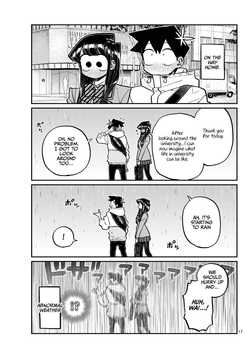Komi-san wa Komyushou Desu Chapter 348 page 17 - Chapter 348: University Tour