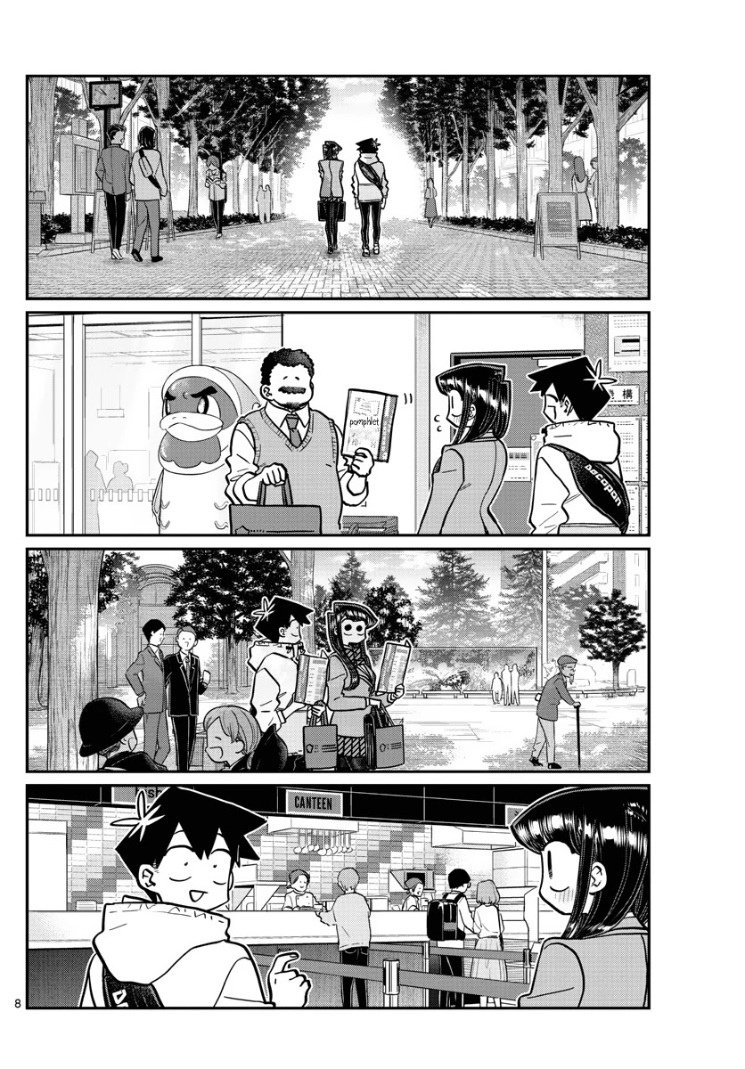 Komi-san wa Komyushou Desu Chapter 348 page 8 - Chapter 348: University Tour