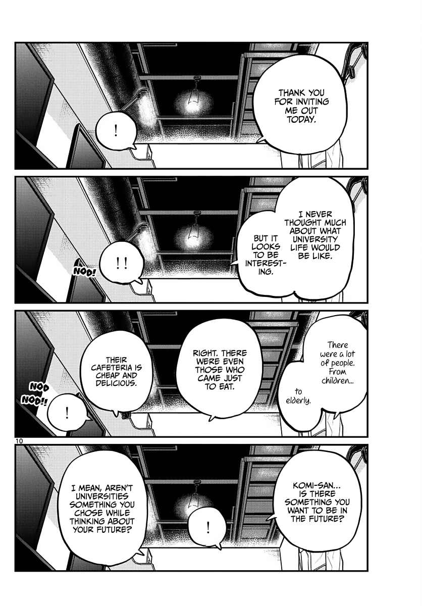 Komi-san wa Komyushou Desu Chapter 349 page 11 - Chapter 349: University Tour 2