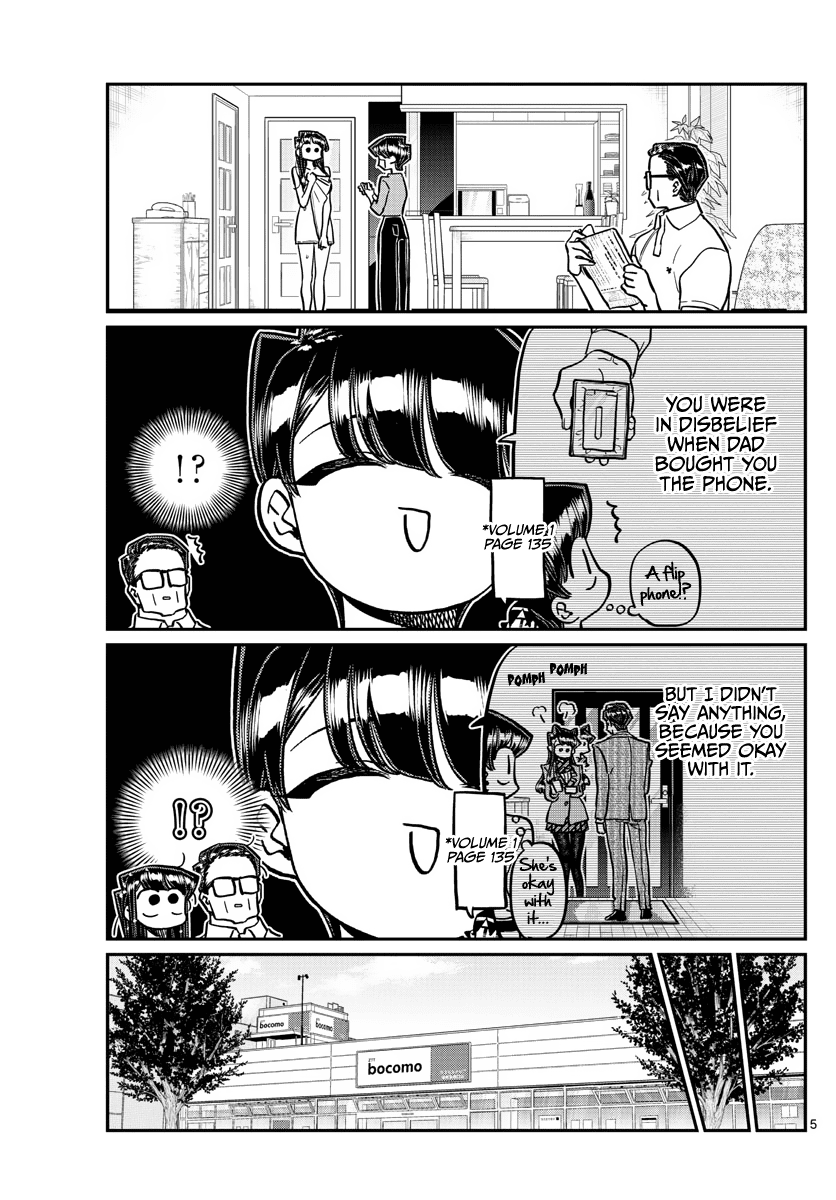 Komi-san wa Komyushou Desu Chapter 350 page 6 - Chapter 350: New Phone