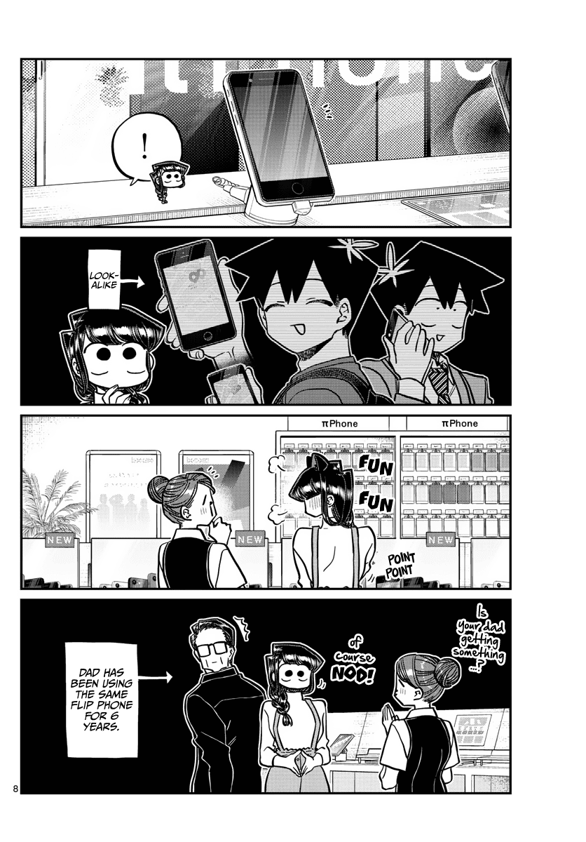 Komi-san wa Komyushou Desu Chapter 350 page 9 - Chapter 350: New Phone