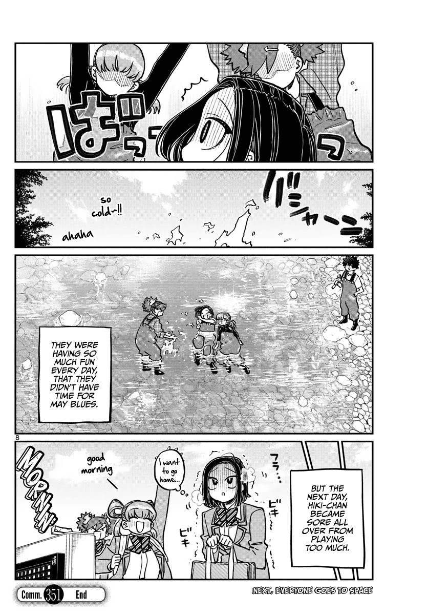 Komi-san wa Komyushou Desu Chapter 351 page 8 - Chapter 351: Mountain Stream Fishing