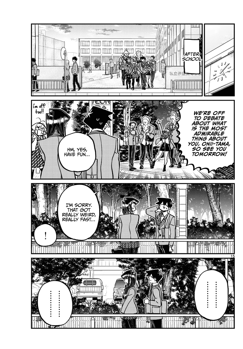 Komi-san wa Komyushou Desu Chapter 359 page 15 - Chapter 359: Ribbon-chan