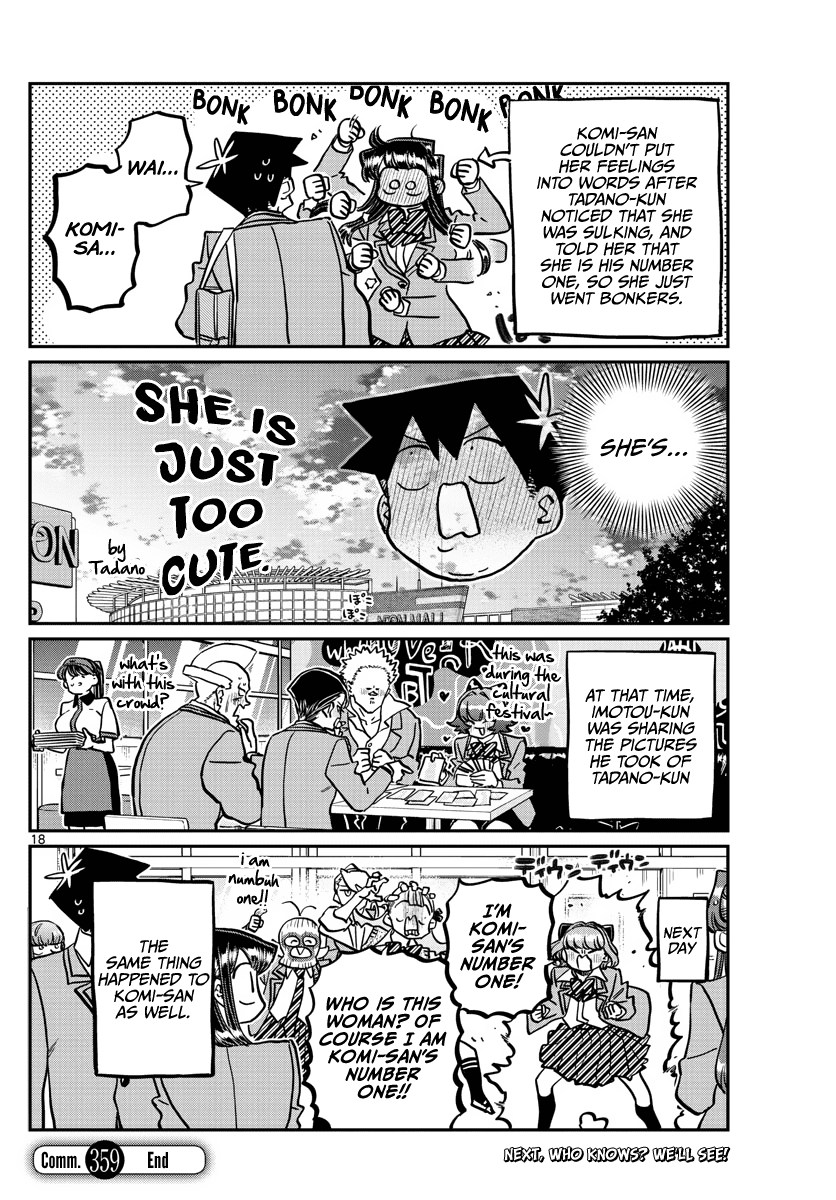 Komi-san wa Komyushou Desu Chapter 359 page 18 - Chapter 359: Ribbon-chan