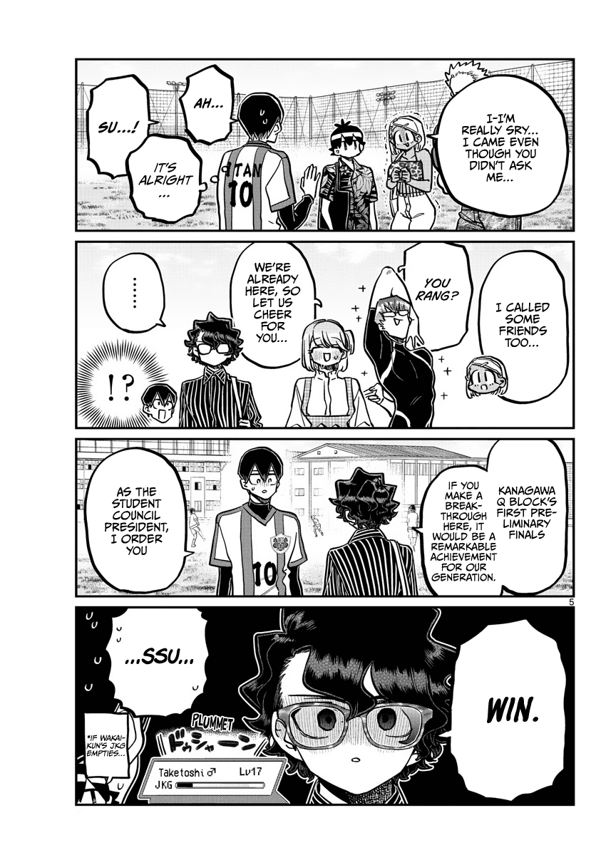 Komi-san wa Komyushou Desu Chapter 360 page 5 - Chapter 360: Cheering