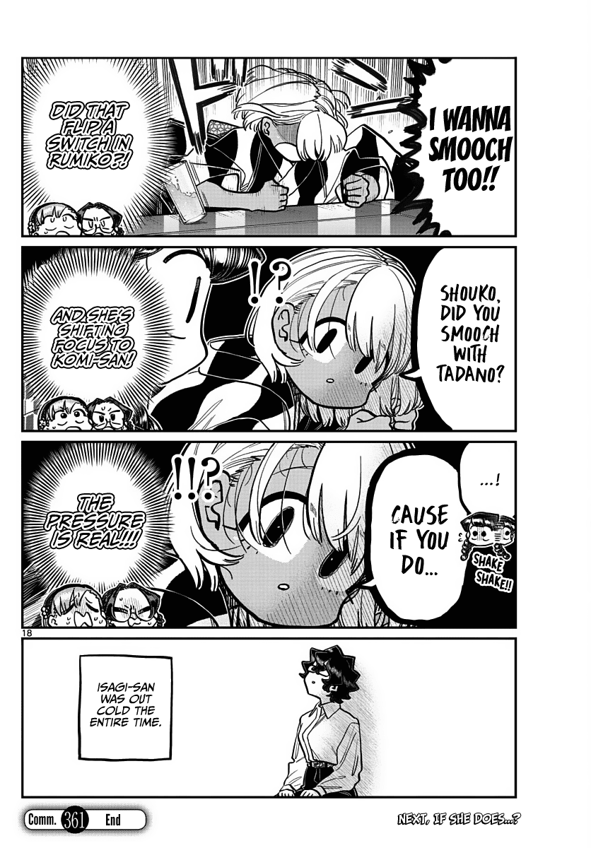 Komi-san wa Komyushou Desu Chapter 361 page 18 - Chapter 361: Ase-san's Girls’ Meet