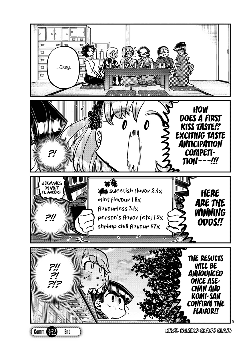 Komi-san wa Komyushou Desu Chapter 362 page 9 - Chapter 362: Smooch