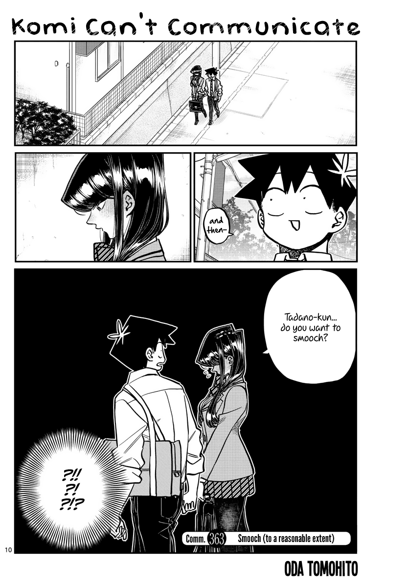Komi-san wa Komyushou Desu Chapter 363 page 1 - Chapter 363: Smooch (to a reasonable extent)