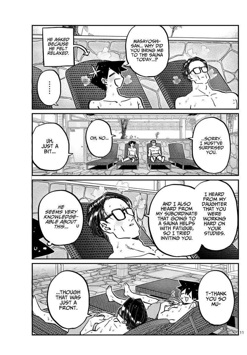 Komi-san wa Komyushou Desu Chapter 364 page 11 - Chapter 364: Sauna