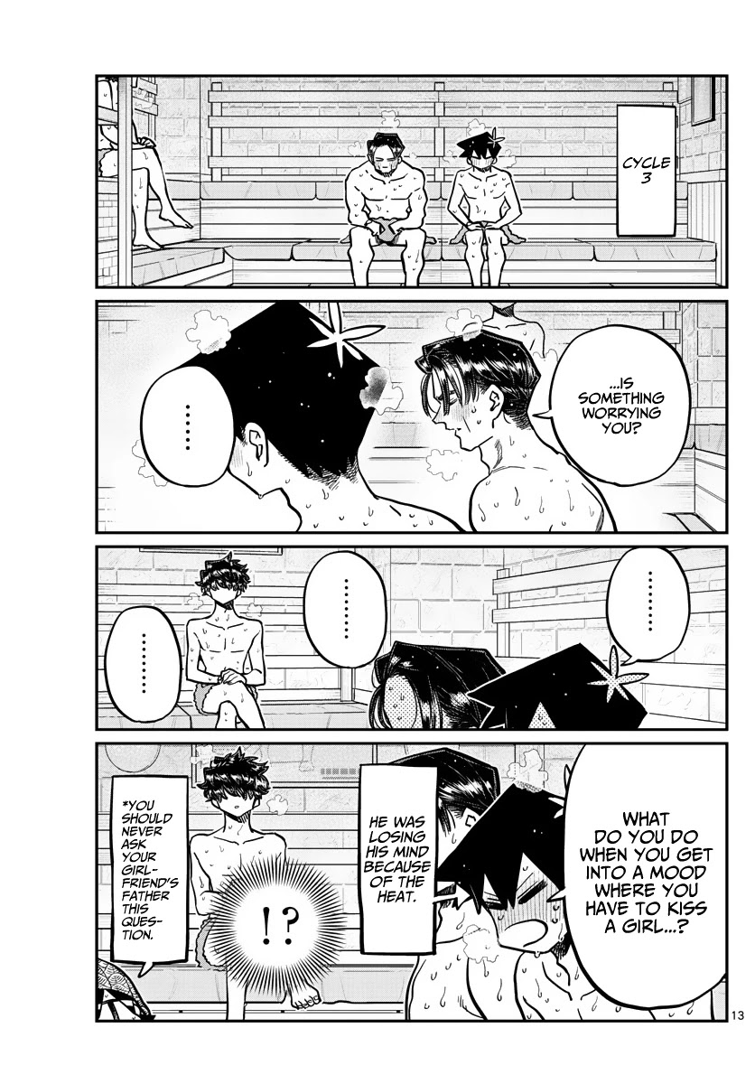 Komi-san wa Komyushou Desu Chapter 364 page 13 - Chapter 364: Sauna