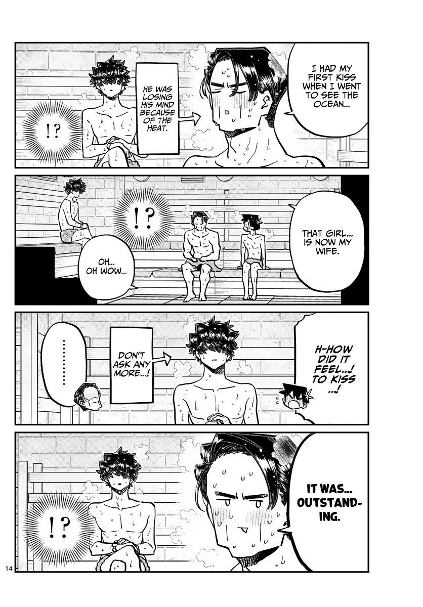 Komi-san wa Komyushou Desu Chapter 364 page 14 - Chapter 364: Sauna