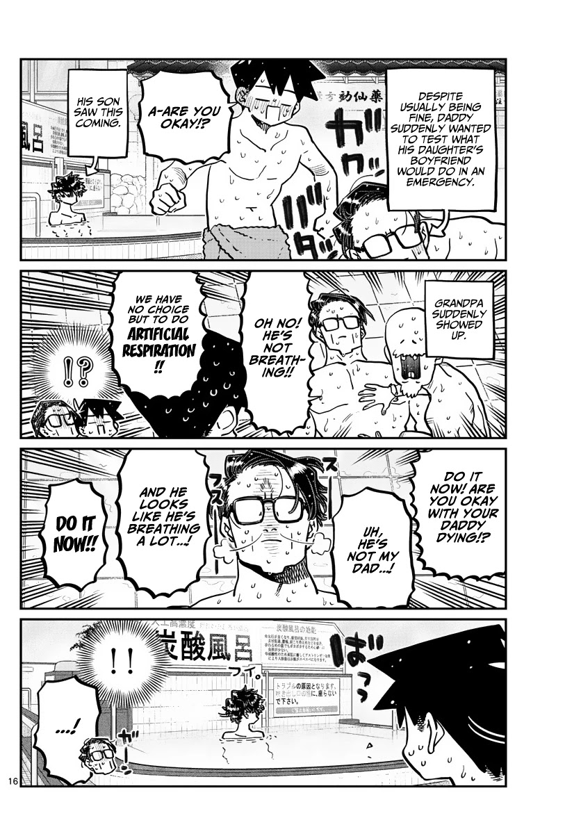 Komi-san wa Komyushou Desu Chapter 364 page 16 - Chapter 364: Sauna