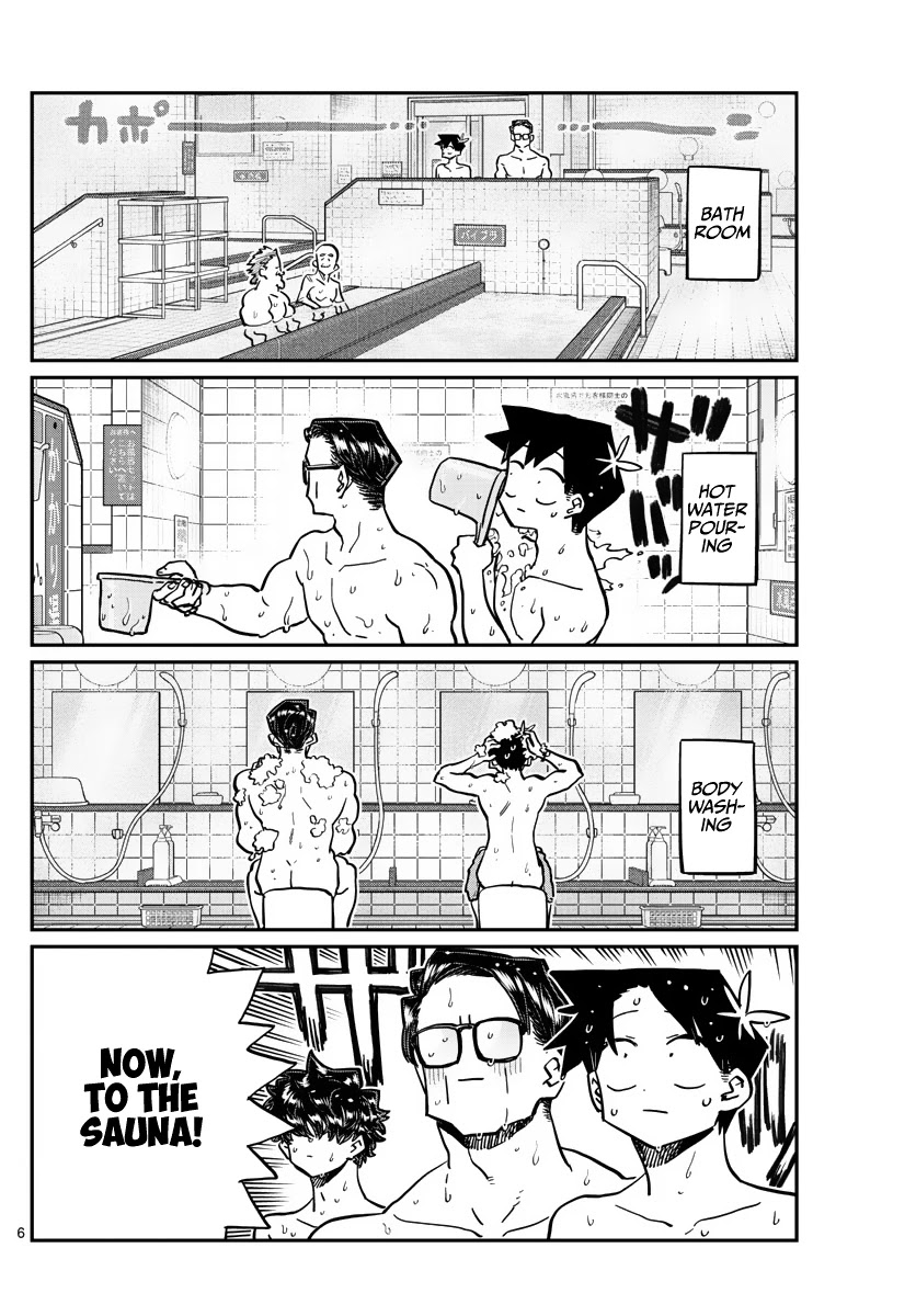 Komi-san wa Komyushou Desu Chapter 364 page 6 - Chapter 364: Sauna
