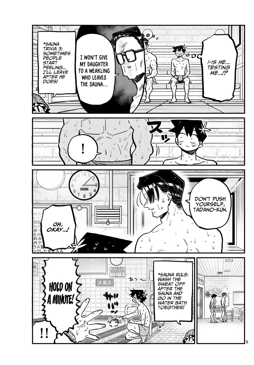 Komi-san wa Komyushou Desu Chapter 364 page 9 - Chapter 364: Sauna