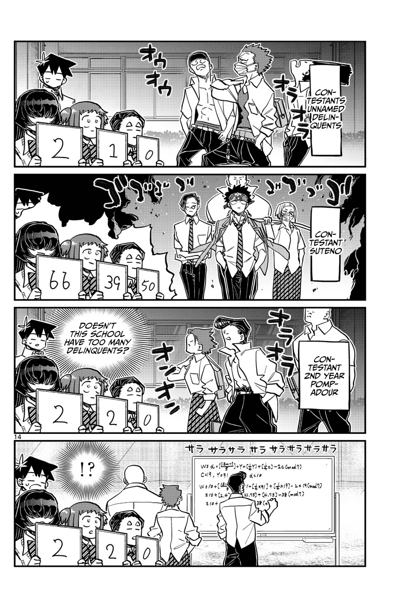 Komi-san wa Komyushou Desu Chapter 366 page 14 - Chapter 366: Summer Uniform Grand Prix