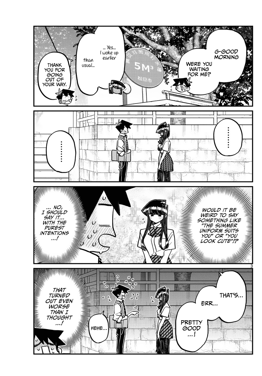 Komi-san wa Komyushou Desu Chapter 366 page 3 - Chapter 366: Summer Uniform Grand Prix