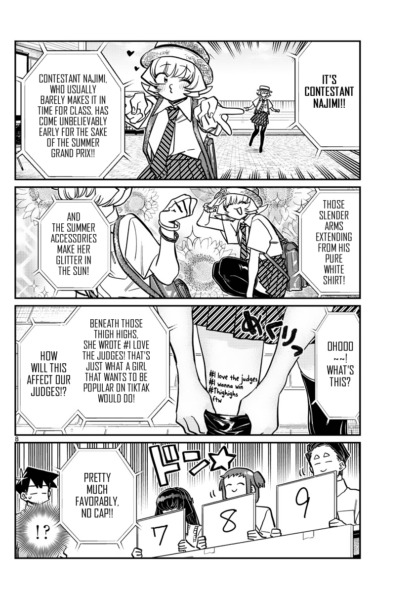 Komi-san wa Komyushou Desu Chapter 366 page 8 - Chapter 366: Summer Uniform Grand Prix