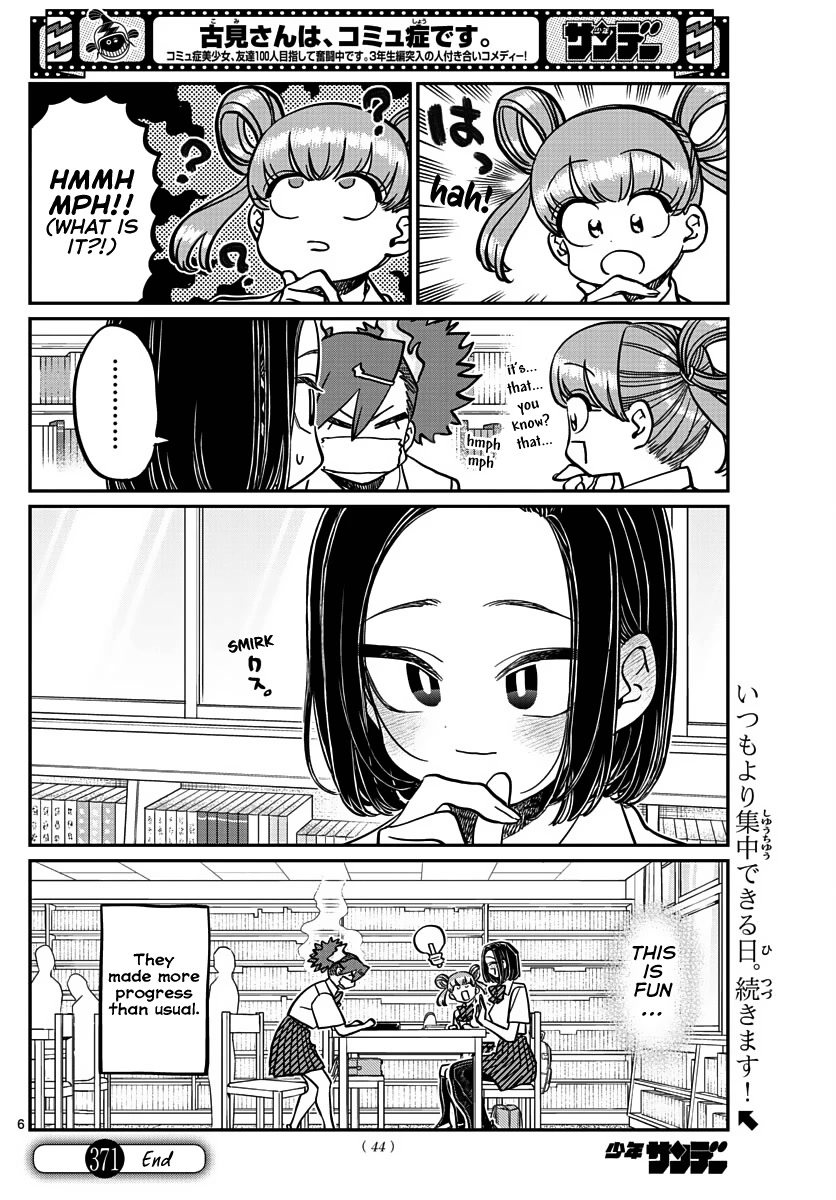 Komi-san wa Komyushou Desu Chapter 371 page 6 - Chapter 371