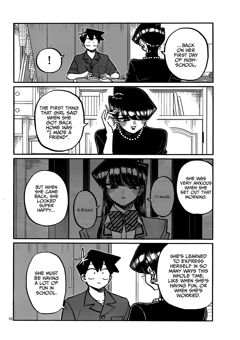 Komi-san wa Komyushou Desu Chapter 373 page 10 - Chapter 373: Studying At Home