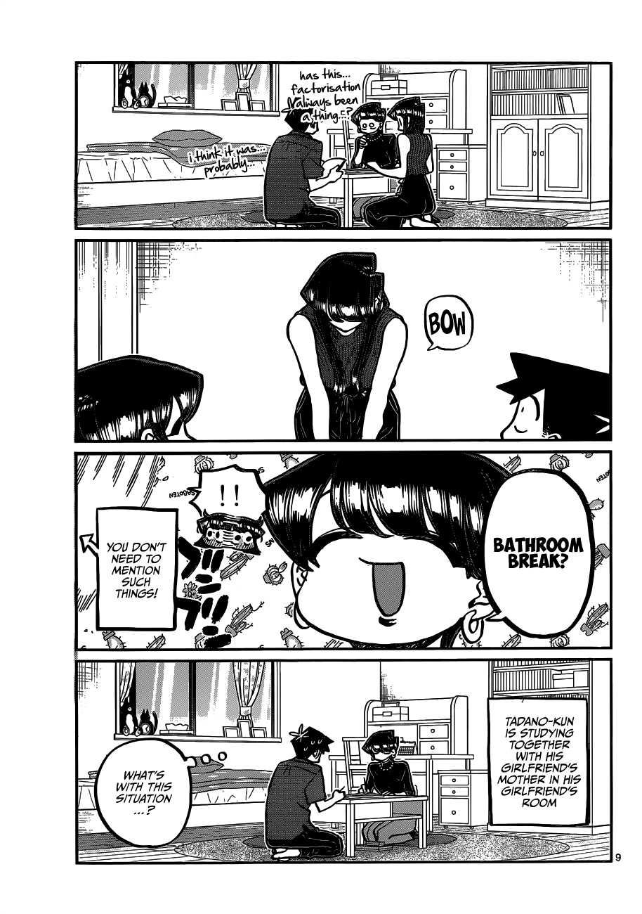 Komi-san wa Komyushou Desu Chapter 373 page 9 - Chapter 373: Studying At Home
