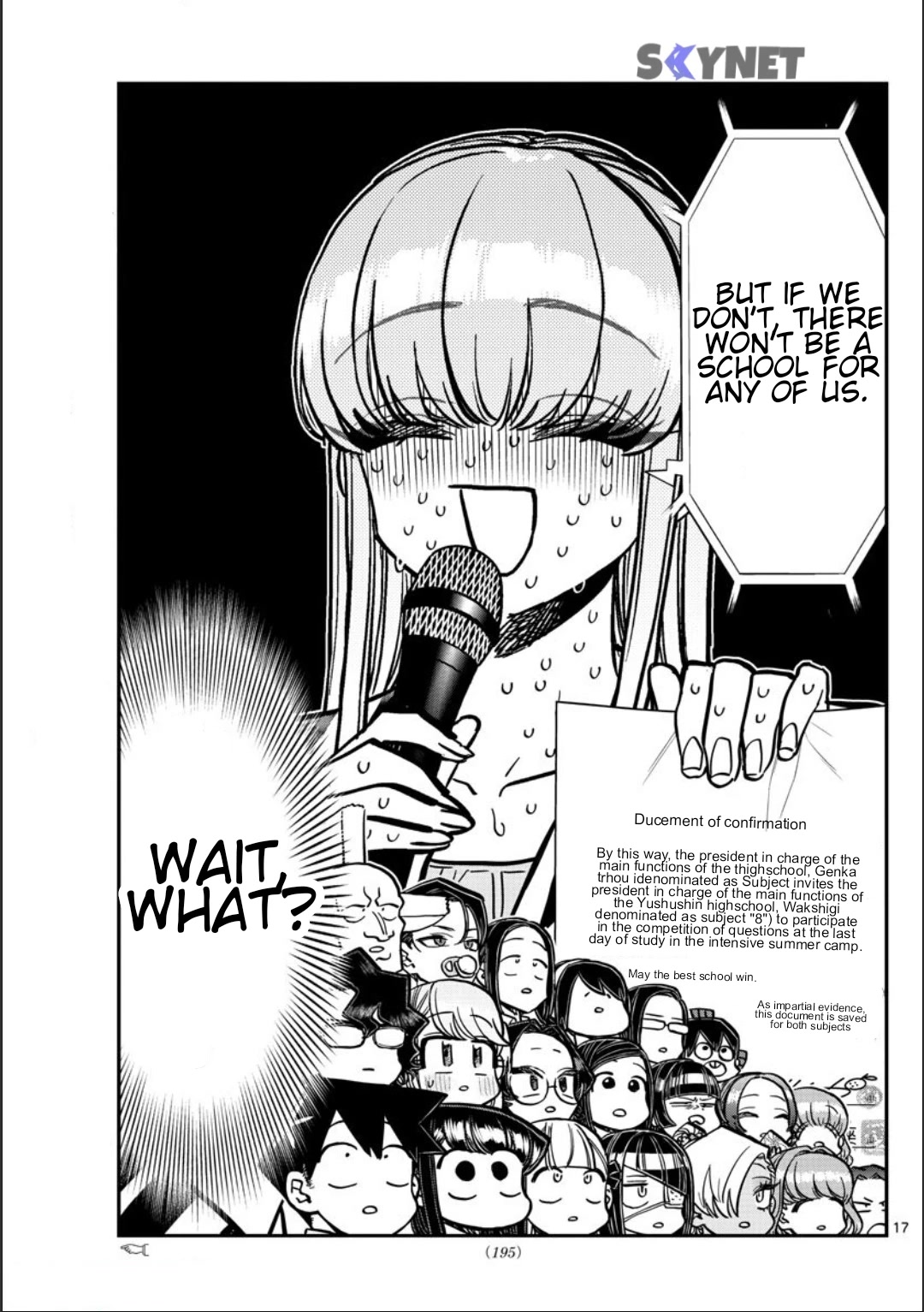 Komi-san wa Komyushou Desu Chapter 376 page 9 - Chapter 376: "Oh... Uh... Okay."