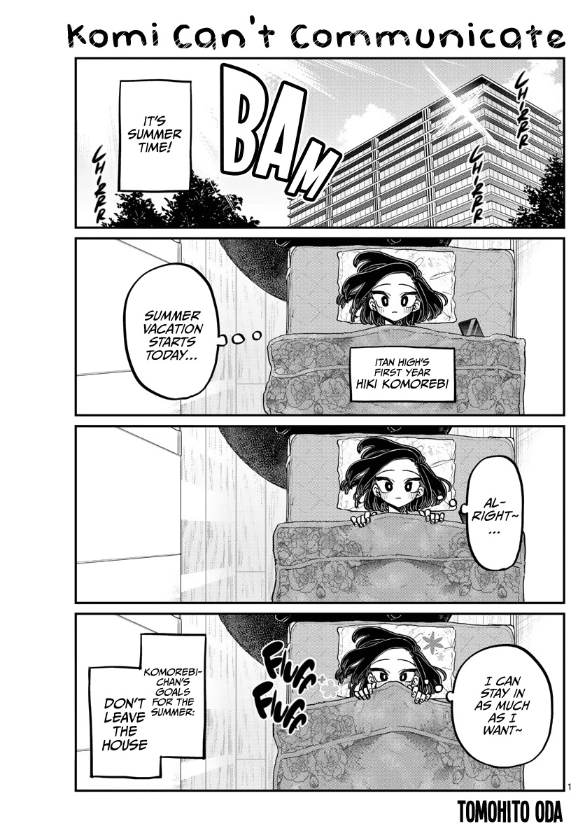 Komi-san wa Komyushou Desu Chapter 379 page 1 - Chapter 379: Komorebi's Summer Vacation