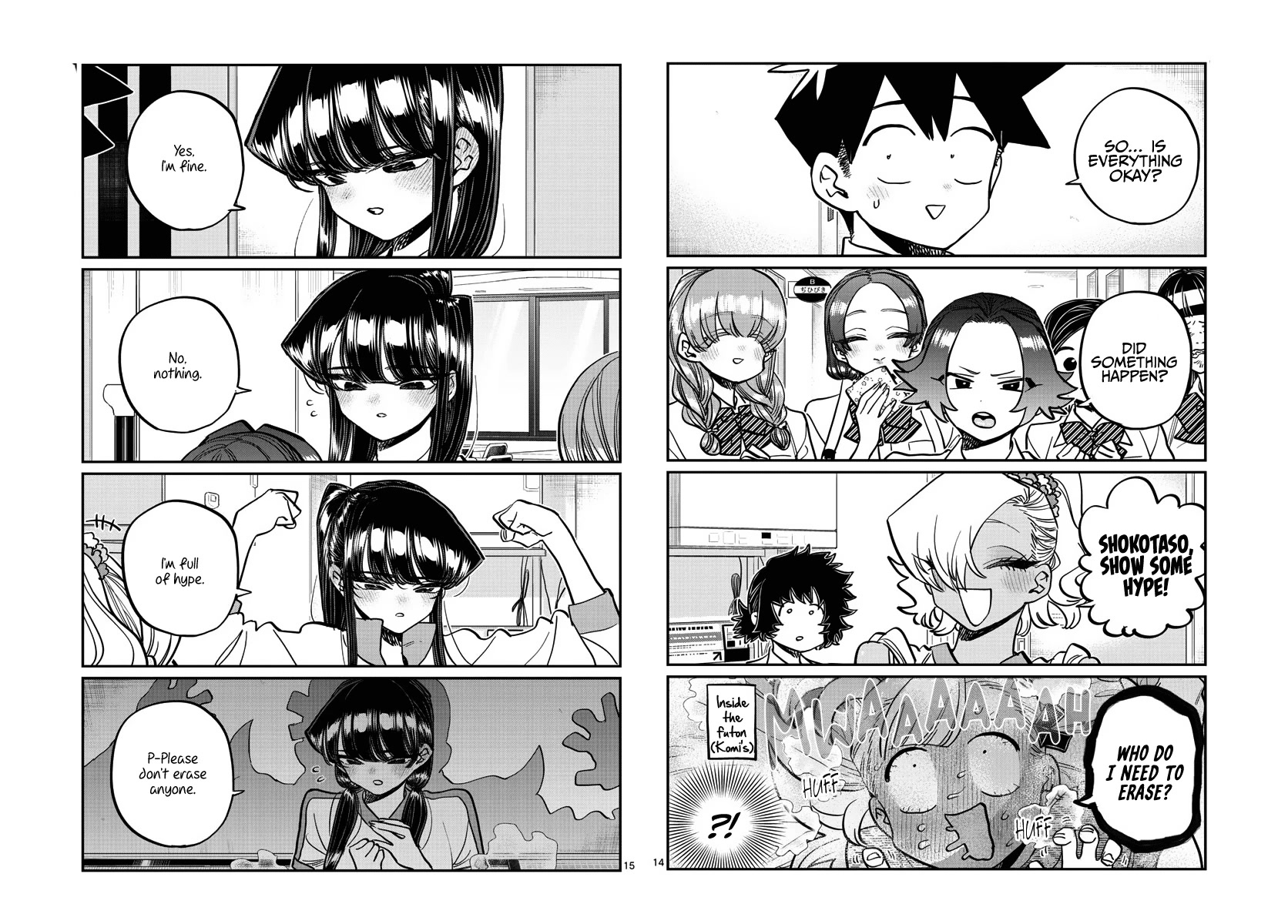 Komi-san wa Komyushou Desu Chapter 382 page 14 - Chapter 382: Study Camp 4