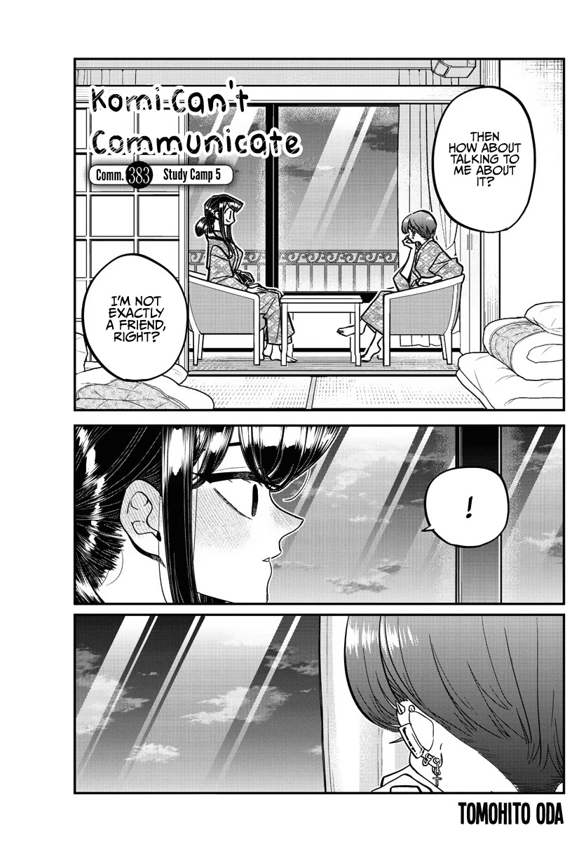 Komi-san wa Komyushou Desu Chapter 383 page 1 - Chapter 383: Study Camp 5