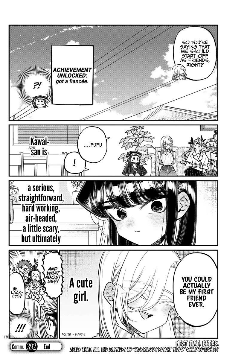 Komi-san wa Komyushou Desu Chapter 392 page 18 - Chapter 392: Kawai-san is