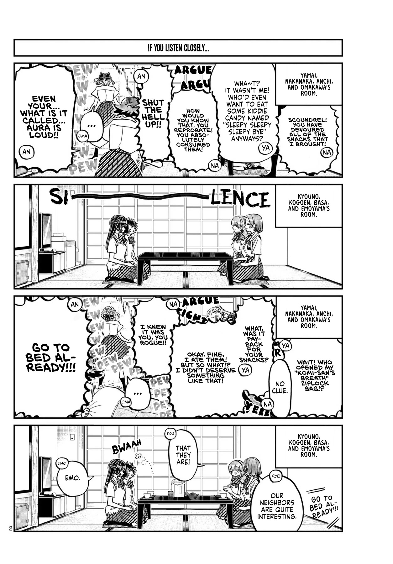 Komi-san wa Komyushou Desu Chapter 396 page 2 - Chapter 396: Side stories from camp.
