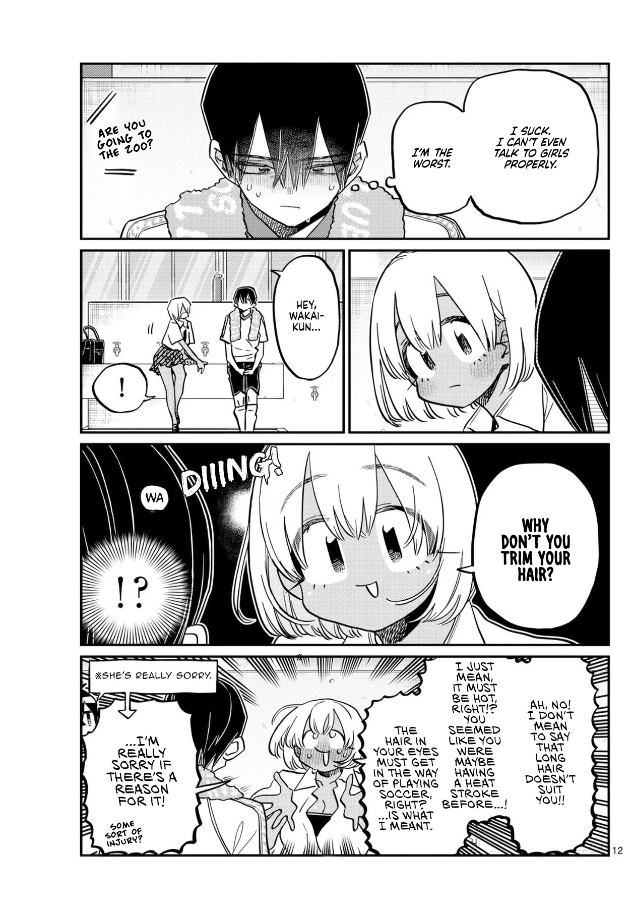 Komi-san wa Komyushou Desu Chapter 397 page 12 - Chapter 397: Haircut